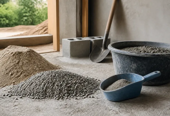 Dosage du béton à 350 kg/m³ avec un mélange sable-gravier